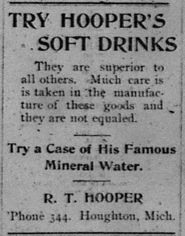 Newspaper ad - <i>The Daily Mining Gazette</i>, 02 Jan 1901